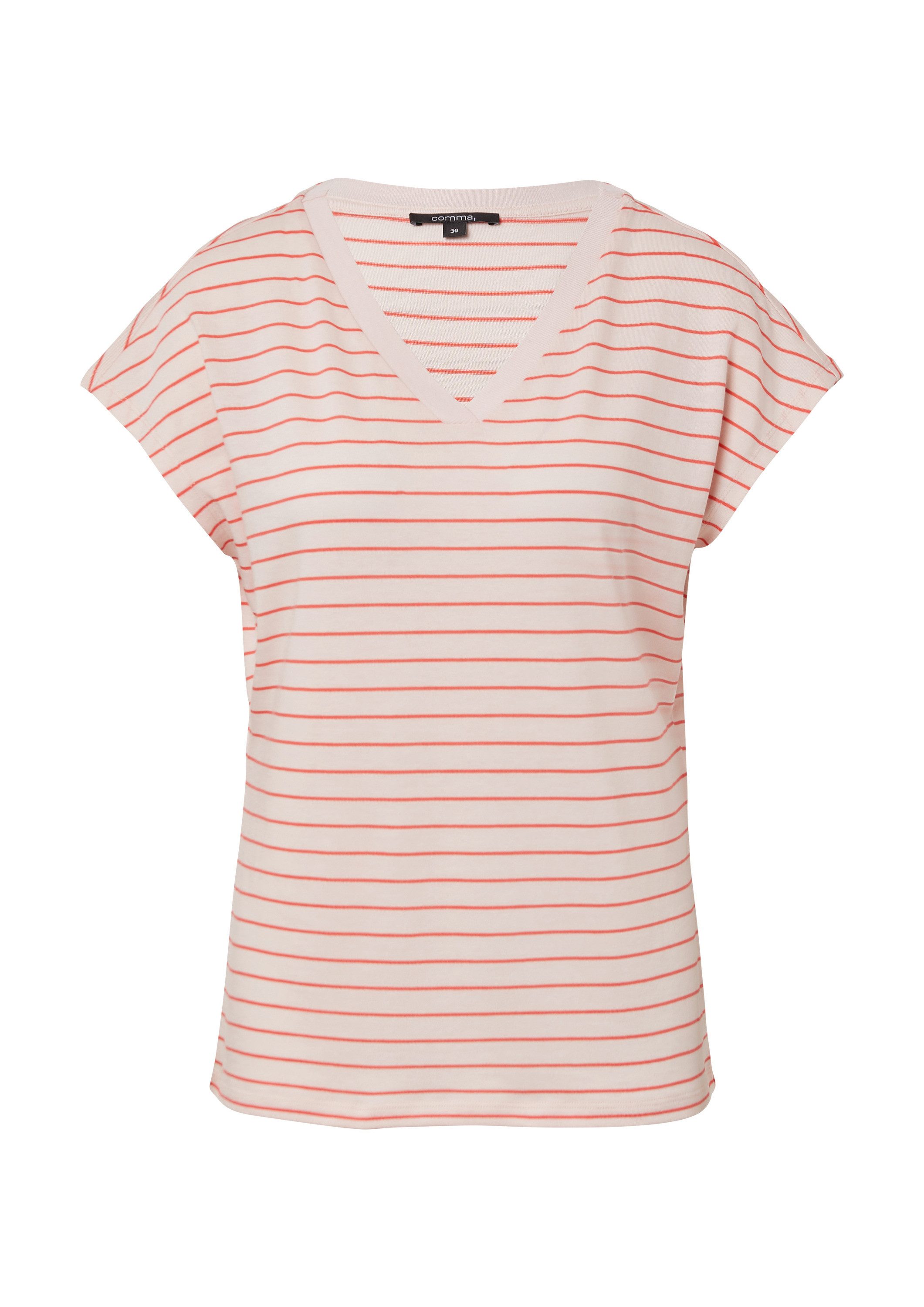 comma Kurzarmshirt T-Shirt (1-tlg) günstig online kaufen