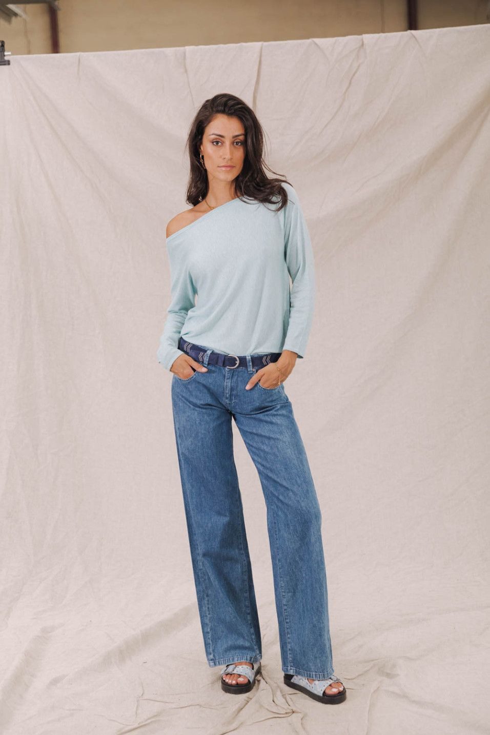 Freeman T. Porter Weite Jeans Agatha günstig online kaufen