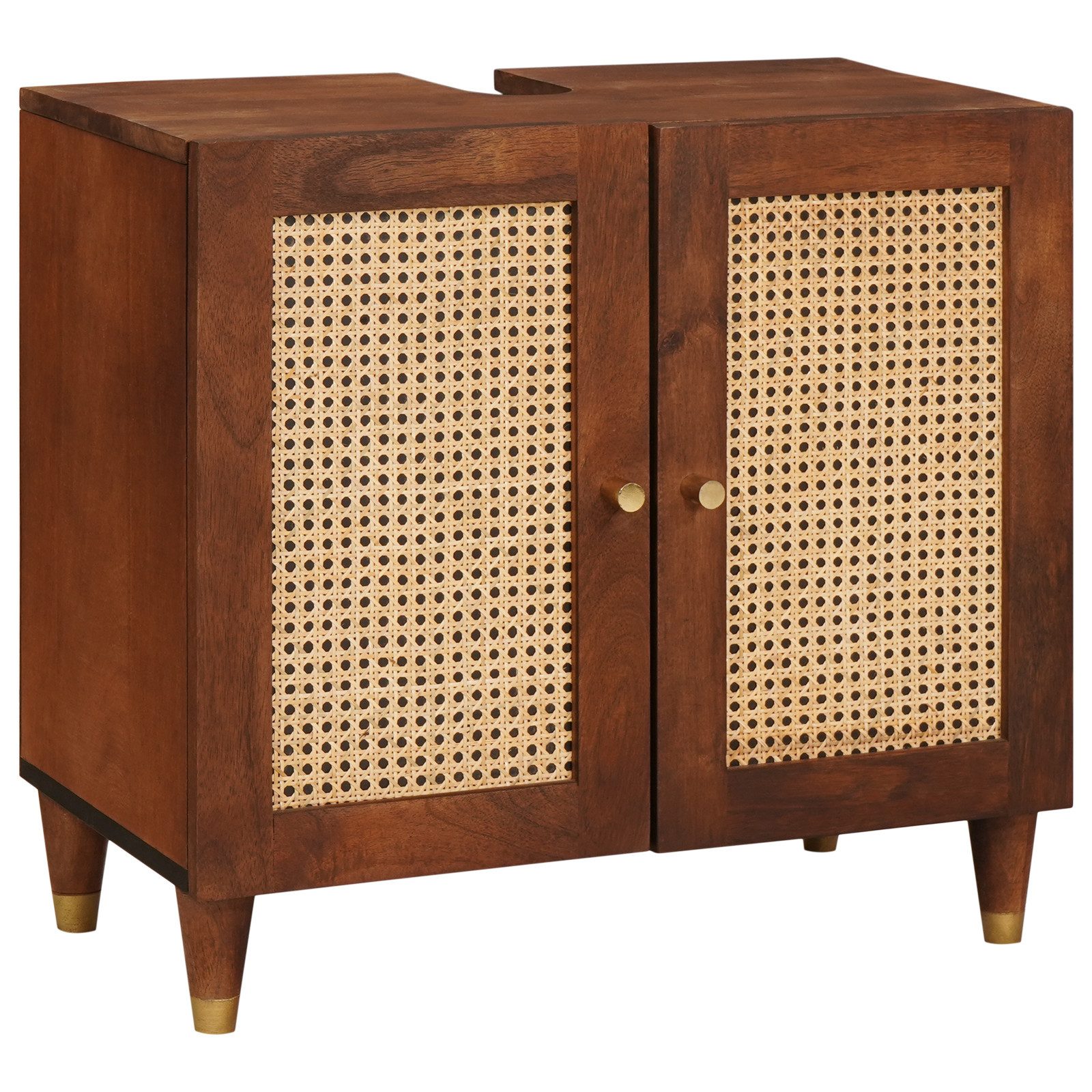 vidaXL Badezimmerspiegelschrank Spülenschrank mit Regal mit günstig online kaufen