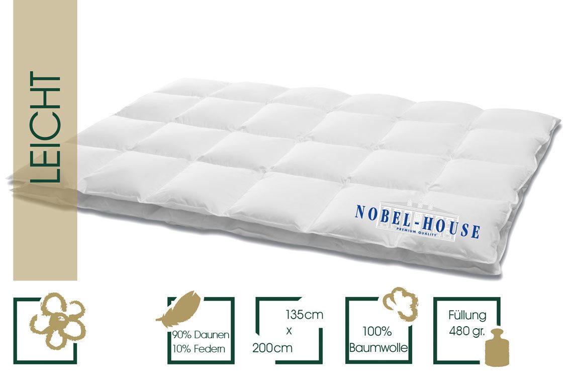 HANSKRUCHEN Daunenbettdecke Noble House, Füllung: 90% günstig online kaufen