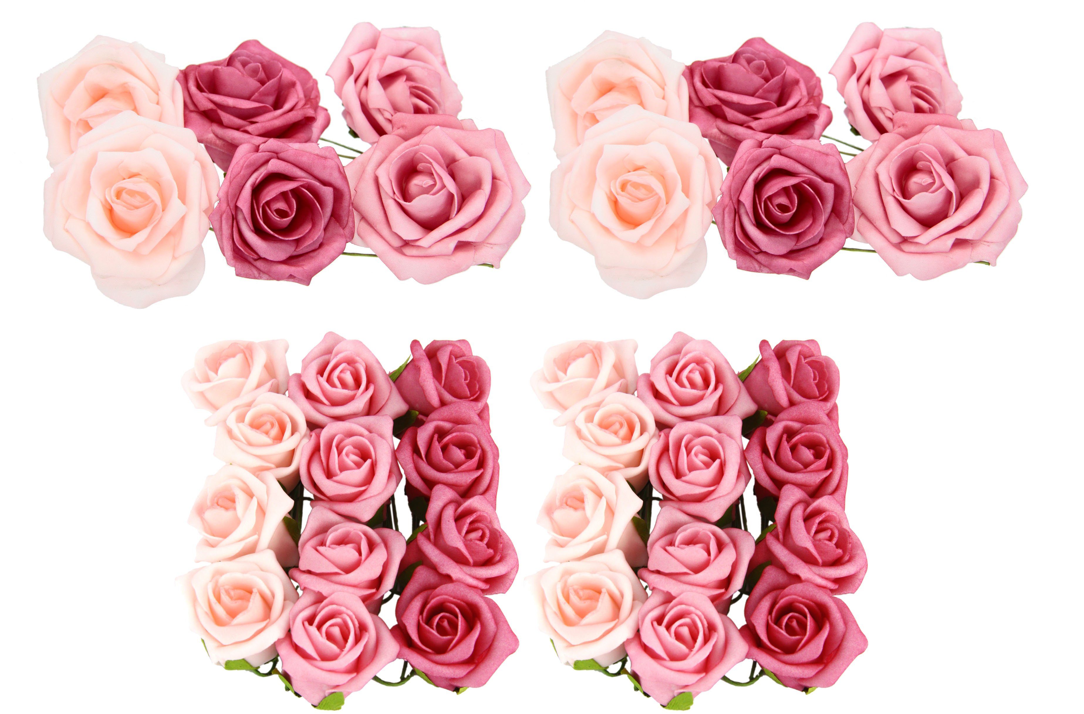 Kunstblume Pick Soft-Rosen