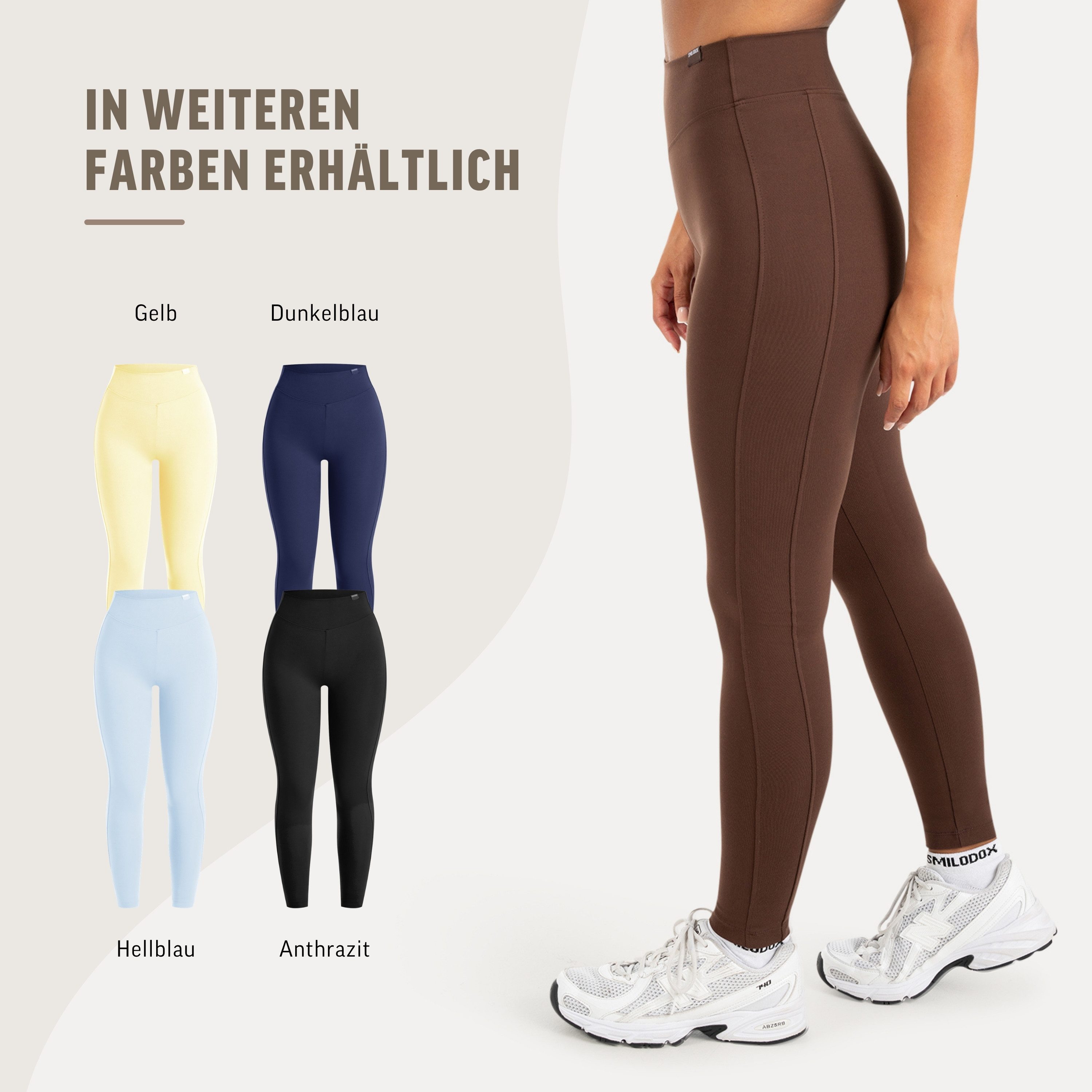 Smilodox Leggings Ravela Damen, Gymhose, Shaped Fit, Fitness, Performance Stretch Shaping Effekt, Stretch, Komfortbund, Squat Fit – Bild 4 von 5