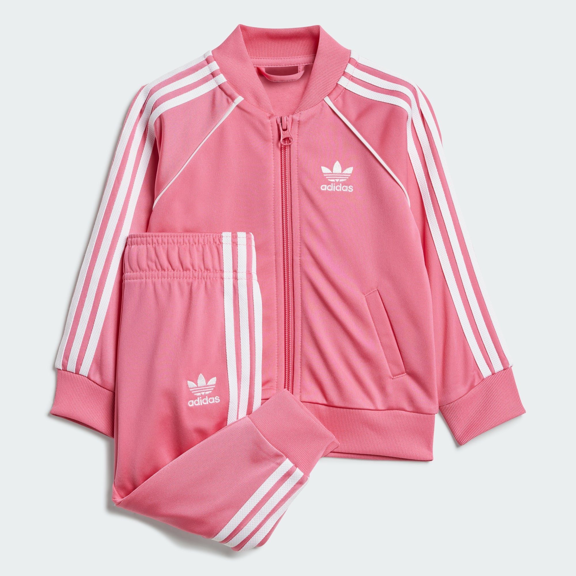 adidas Originals Sportanzug ADICOLOR SST TRAININGSANZUG, Durchgehender  Reißverschluss; gerippter Kragen