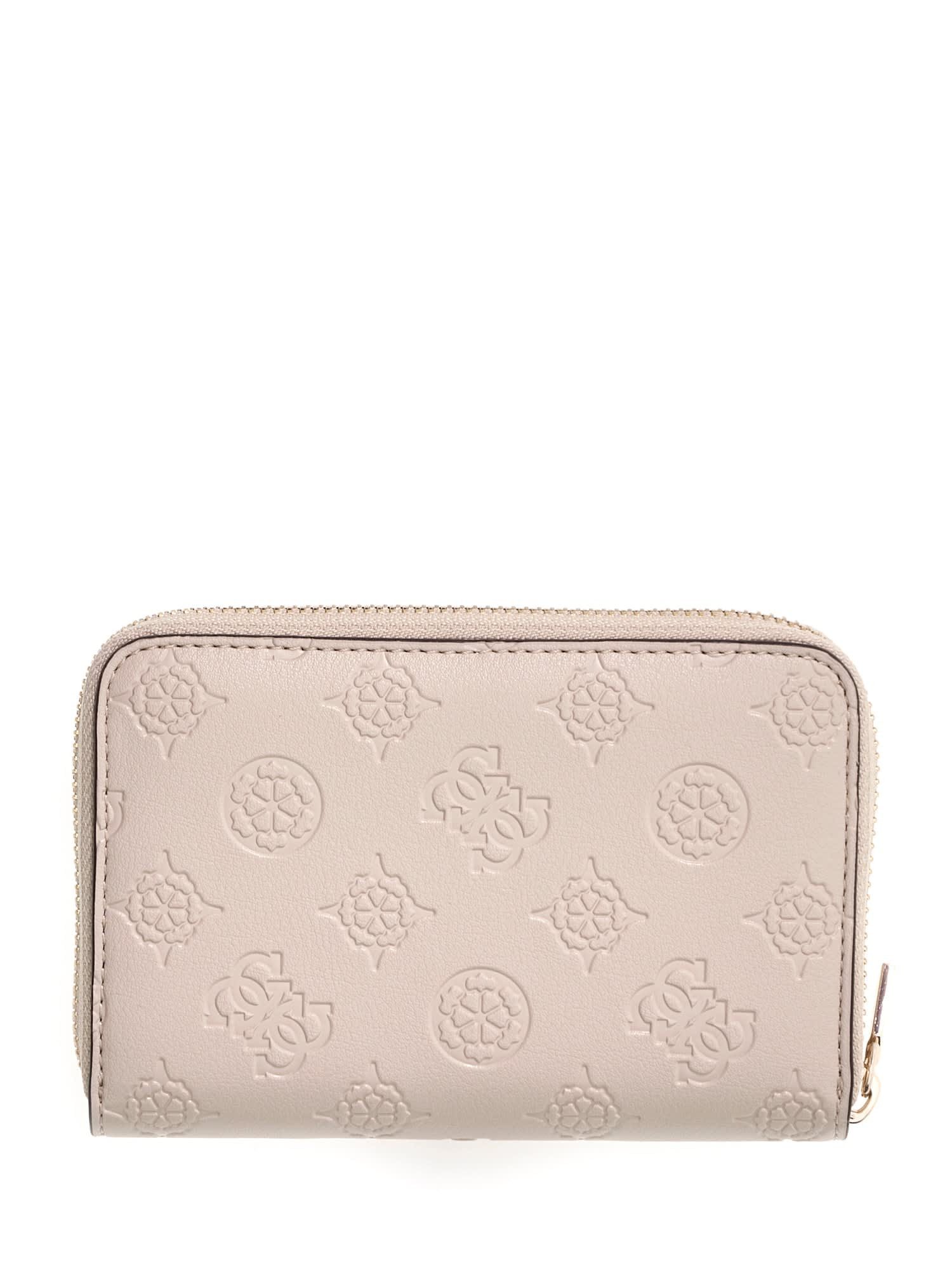 Guess Geldbörse CARMELLA SLG MEDIUM ZIP AROUND, Damen Portemonnaie, Geldbeutel mit Reißverschluss-Münzfach – Bild 3 von 4