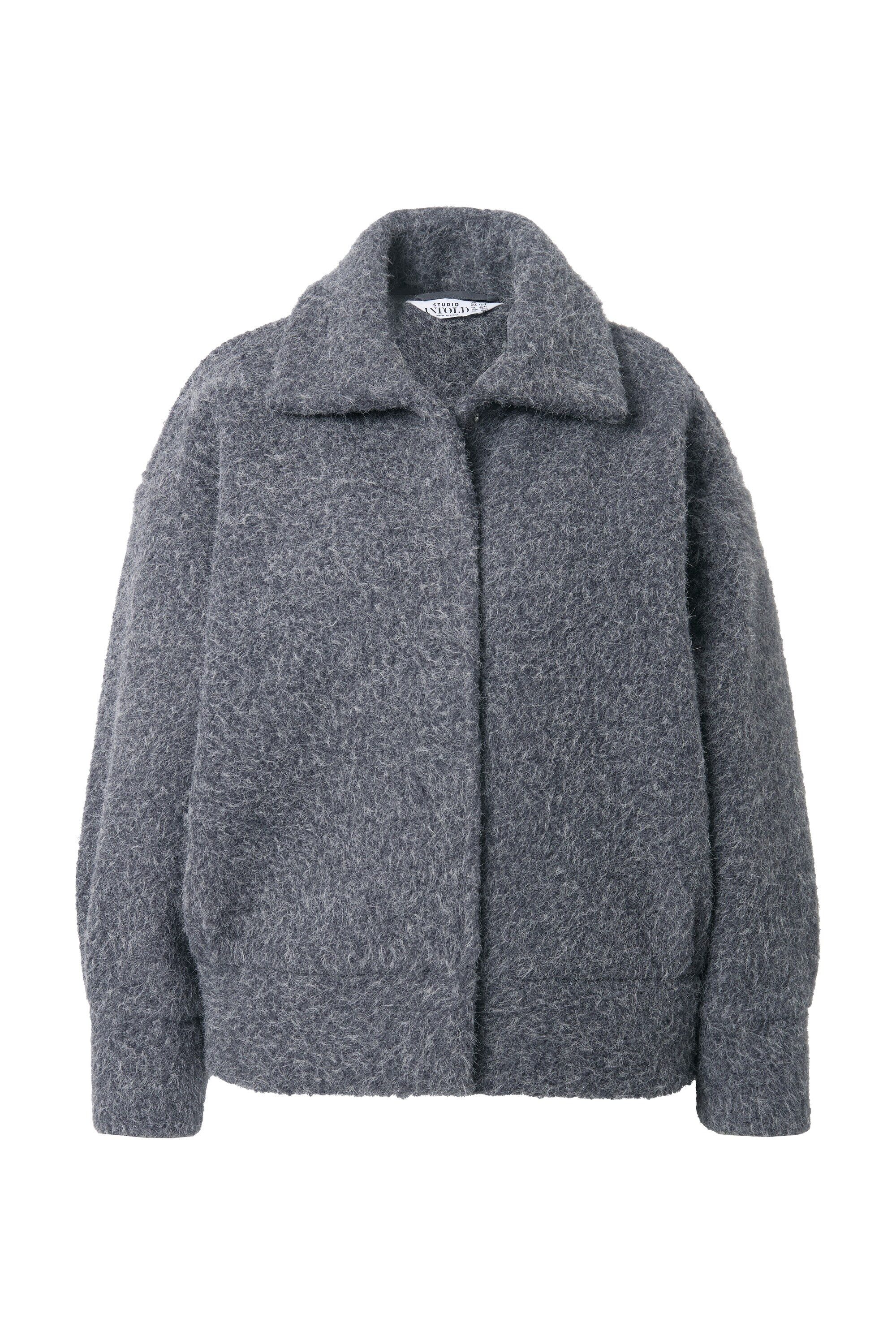 Studio Untold Kurzjacke Jacke oversized Wolloptik günstig online kaufen