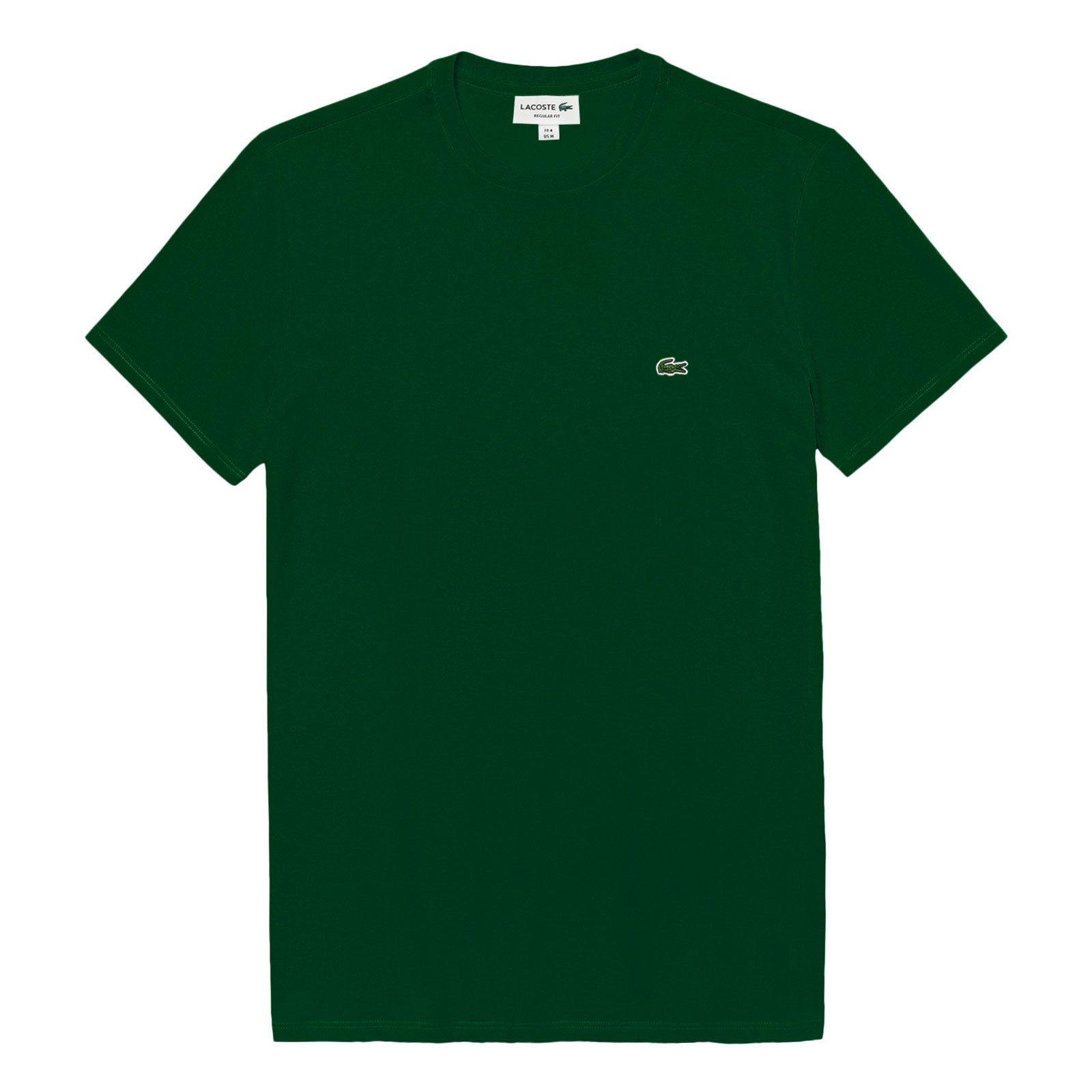 T-Shirt Krokodillogo Crew-Neck Lacoste 132 vert T-Shirt aufgesticktem mit