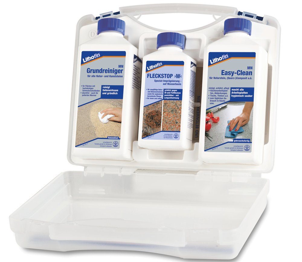 Lithofin LITHOFIN Pflegeset GE Naturstein Naturstein-Reiniger