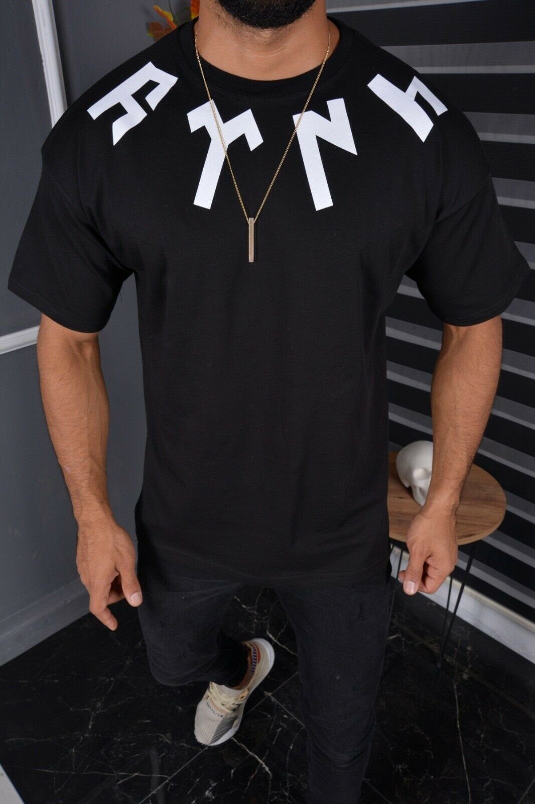 Megaman Jeans T-Shirt Megaman Herren Bedrucktes günstig online kaufen