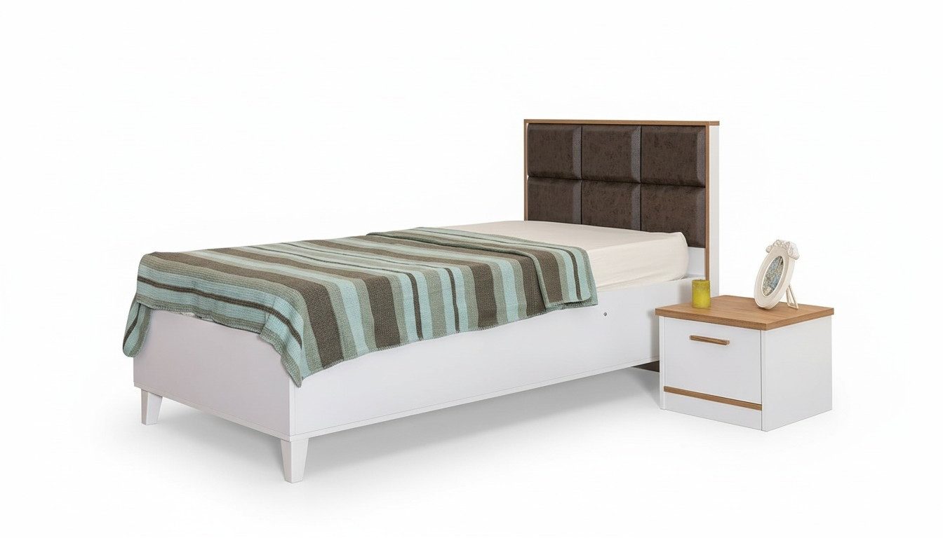 Xlmoebel Kinderbett Luxuriöses Holz Jugendbett mit modernem Design und Komfort (Kinderbett, 1-tlg., Kinderbett), Hergestellt in Europa