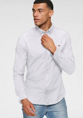 Tommy Jeans Langarmhemd TJM SLIM STRETCH OXFORD SHIRT aus Bio-Baumwolle