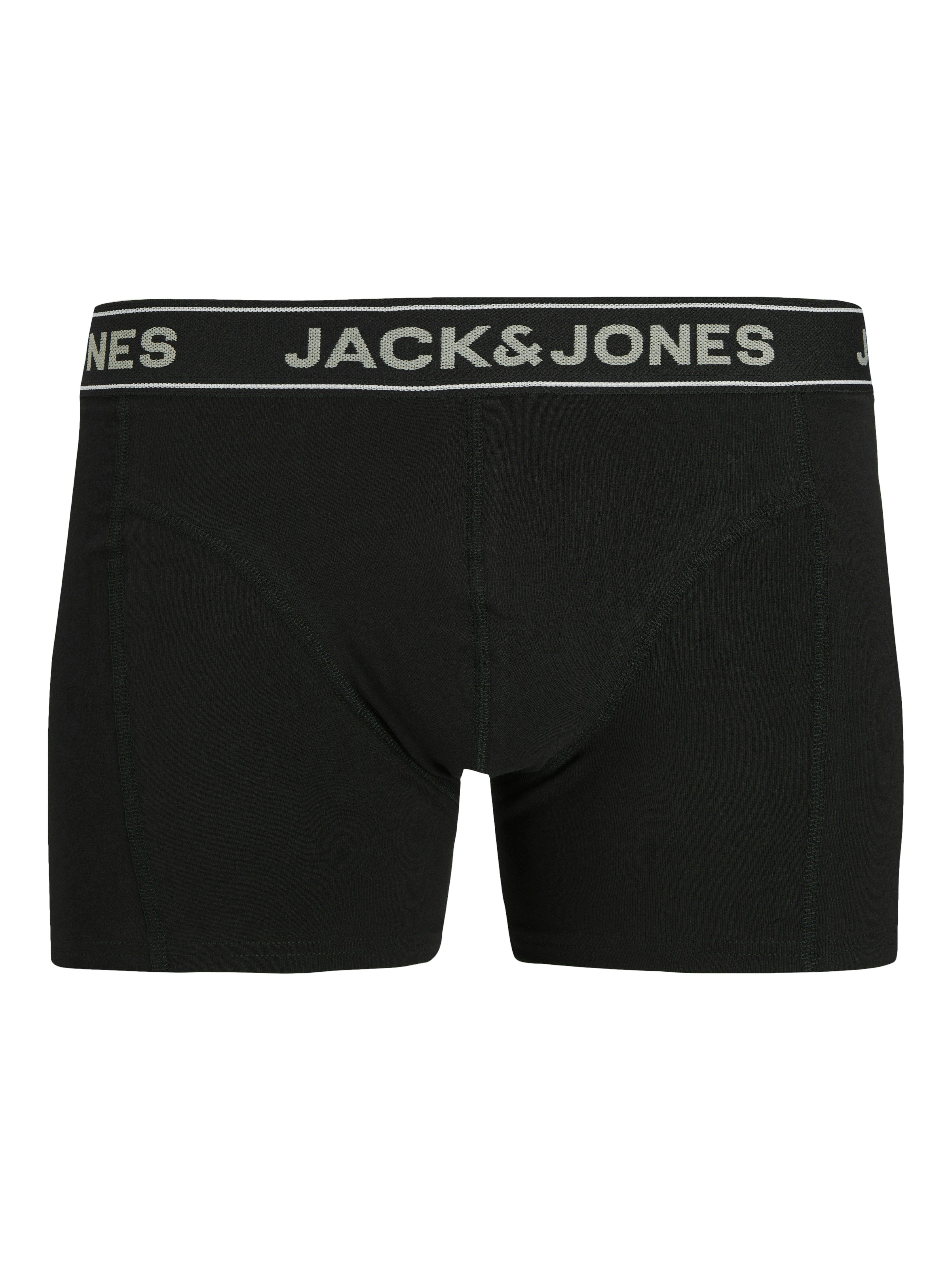 Jack & Jones Trunk JACBLACK – Boxershorts mit Stretch, Jersey und mittlerer Taille (Packung, 3-St) unifarben, modisch, regular fit, Jersey