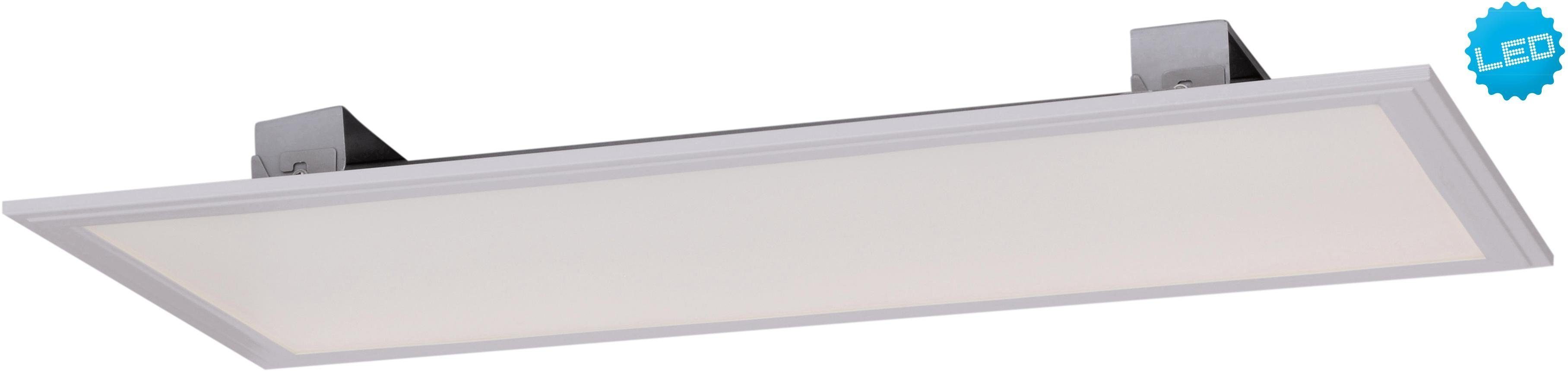 inkl. fest LED 30x60cm LED´s "Sorriso", total Neutralweiß, 4000K; Sorriso, Aufbaupanel integriert, Deckenleuchte LED 1600lm näve 96 18W