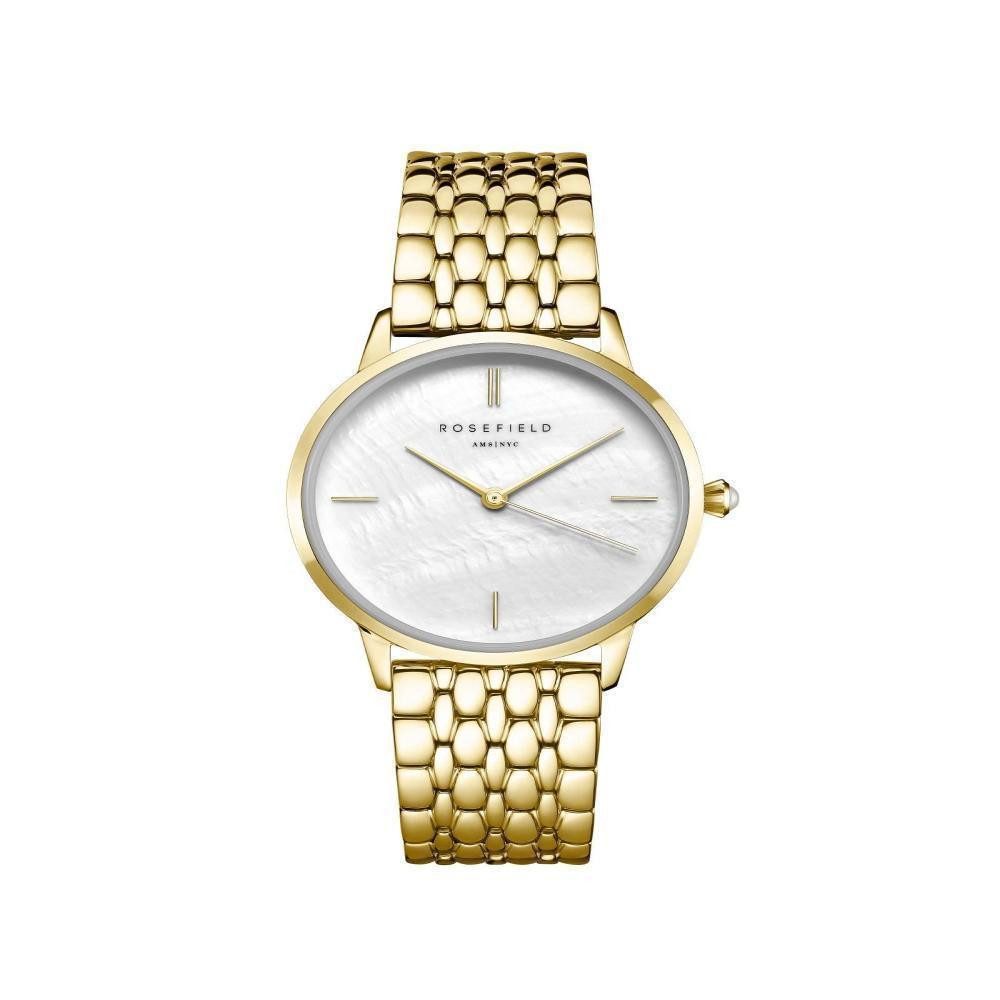 Quarzuhr ROSEFIELD Damenuhr Pearl Edit Gold Perlmutt RMGSG-R01