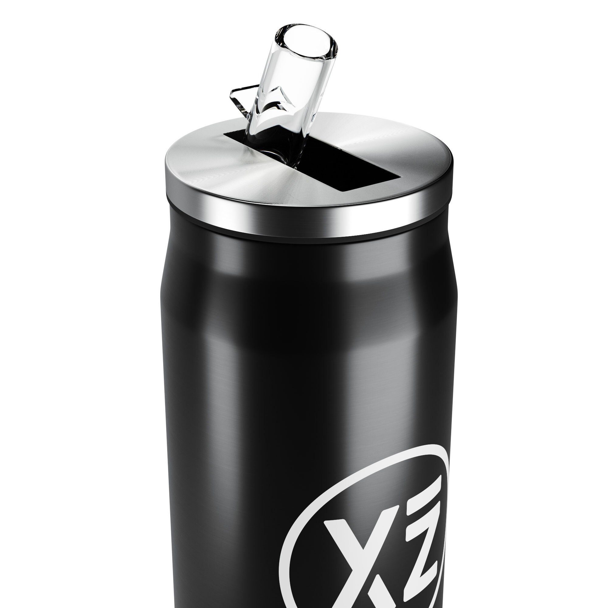 YEAZ Isolierflasche AUDACE isolier-trinkflasche, Isolier-Trinkflasche schwarz Doppelwandige Edelstahl aus