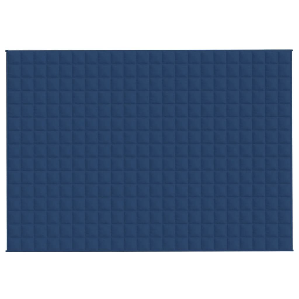 vidaXL Einziehdecke 155 x 220 cm Gewichtsdecke Blau 155x220 cm 11 kg Stoff Bettdecke