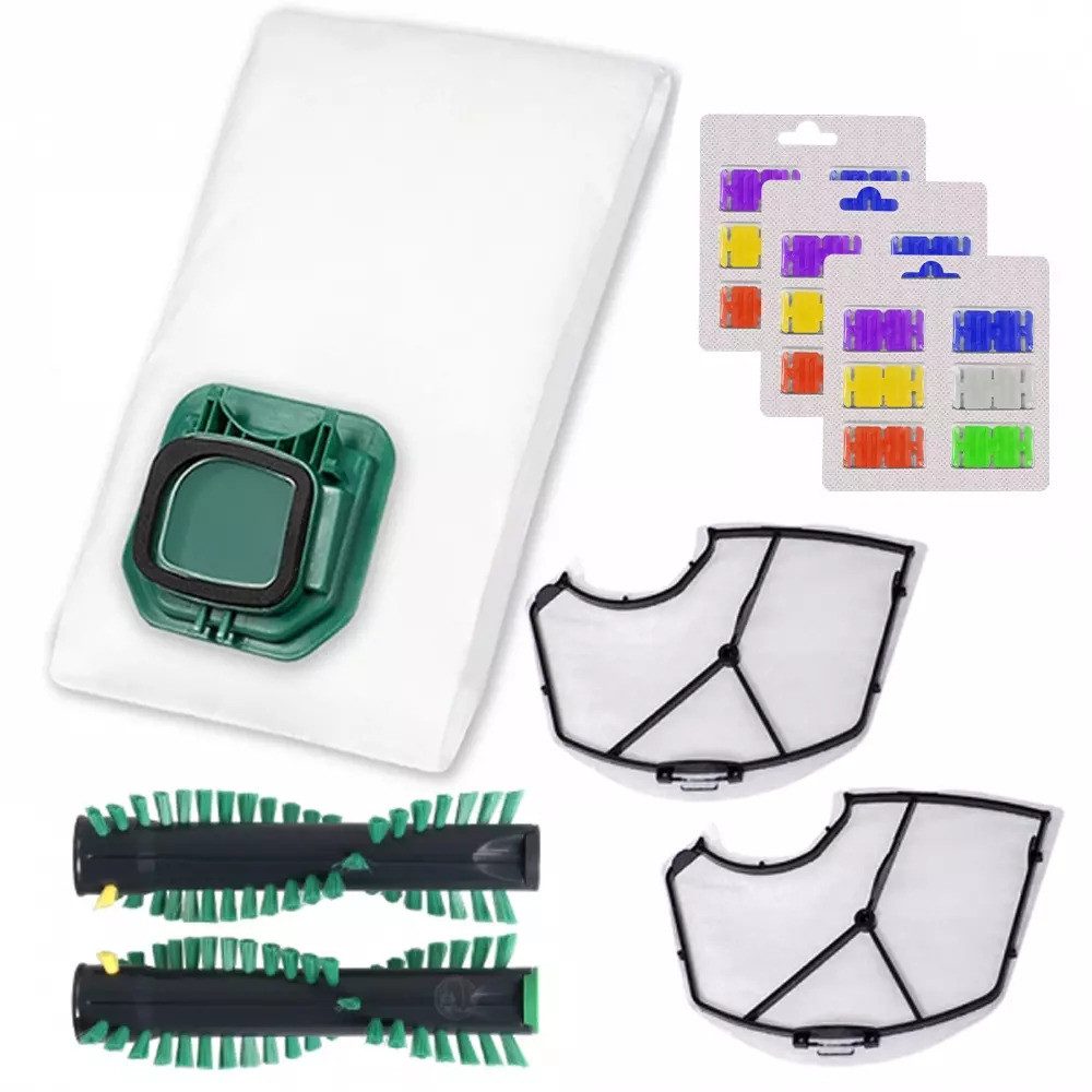 PRIMEBAG Staubsaugerbeutel 18 Beutel Filter Duft Bürste geeignet für Vorwerk Kobold 140 und 150