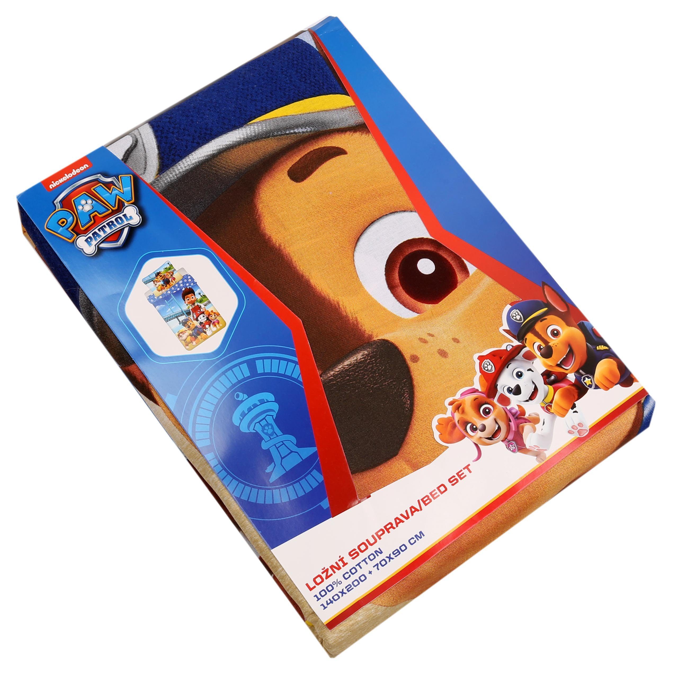 PAW PATROL Kinderbettwäsche Paw Patrol Baumwollbettwäsche für Kinder 140cm x 200cm