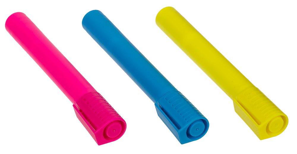 Out of the Blue Kugelschreiber 12 Jumbo Textmarker 6 Farben Neon 19,5cm, (12-tlg)