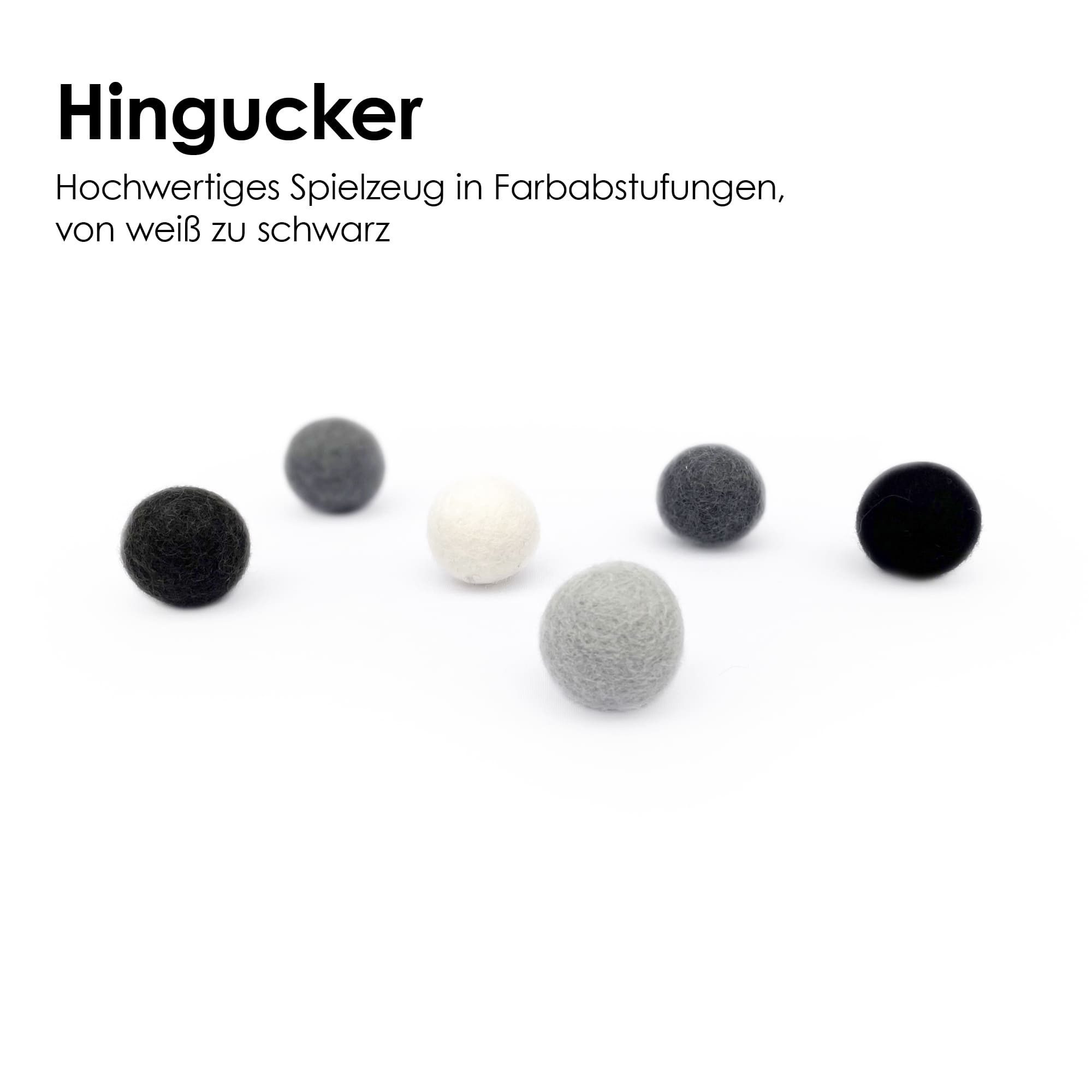 LucyBalu Tier-Beschäftigungsspielzeug 6 Filzbälle für Katzen, Katzenspielzeug, Katzenbälle aus Filz, 6 Stück, aus natürlichem Filz