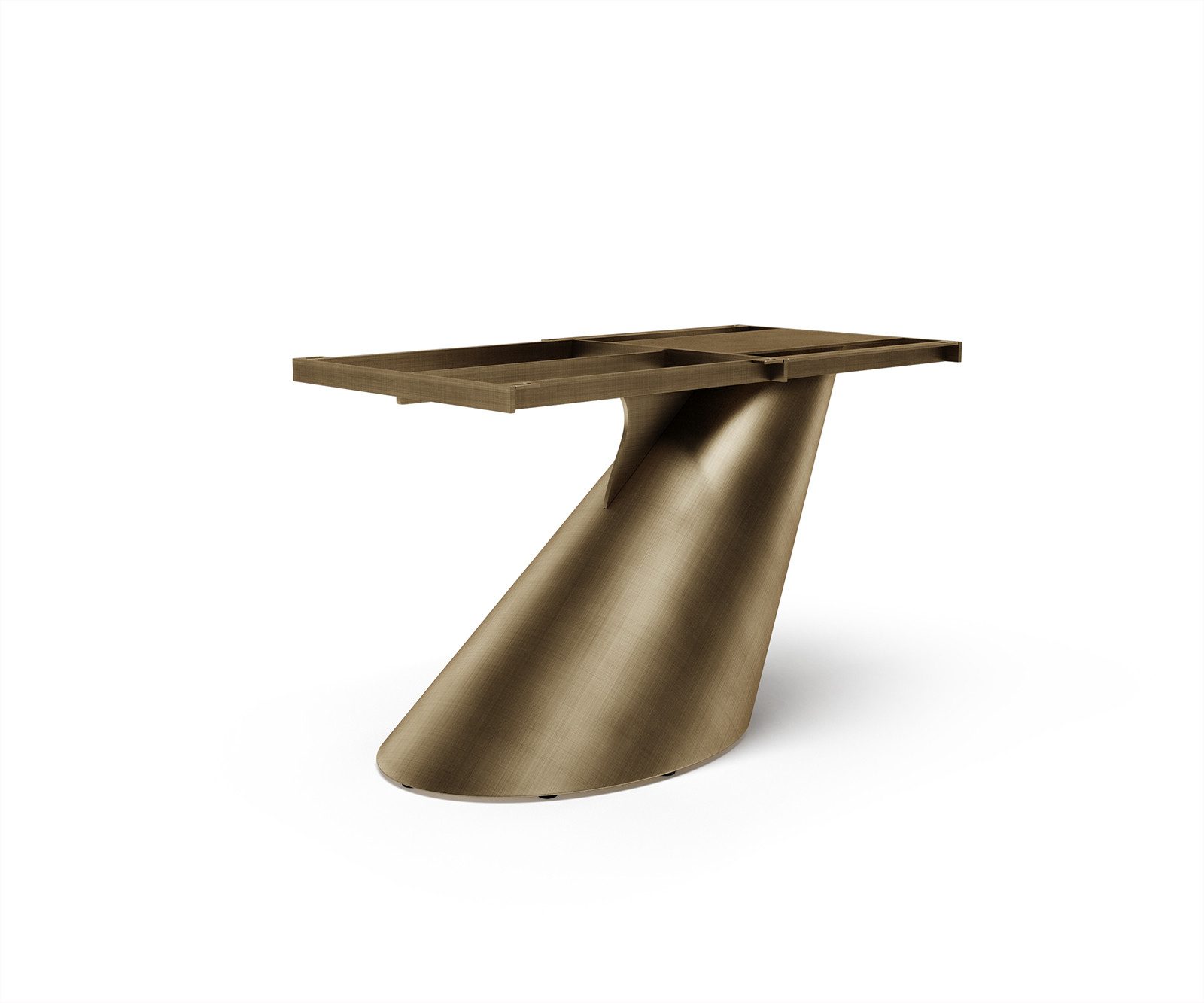 DELIFE Tischbein Cono, Metallic Gold
