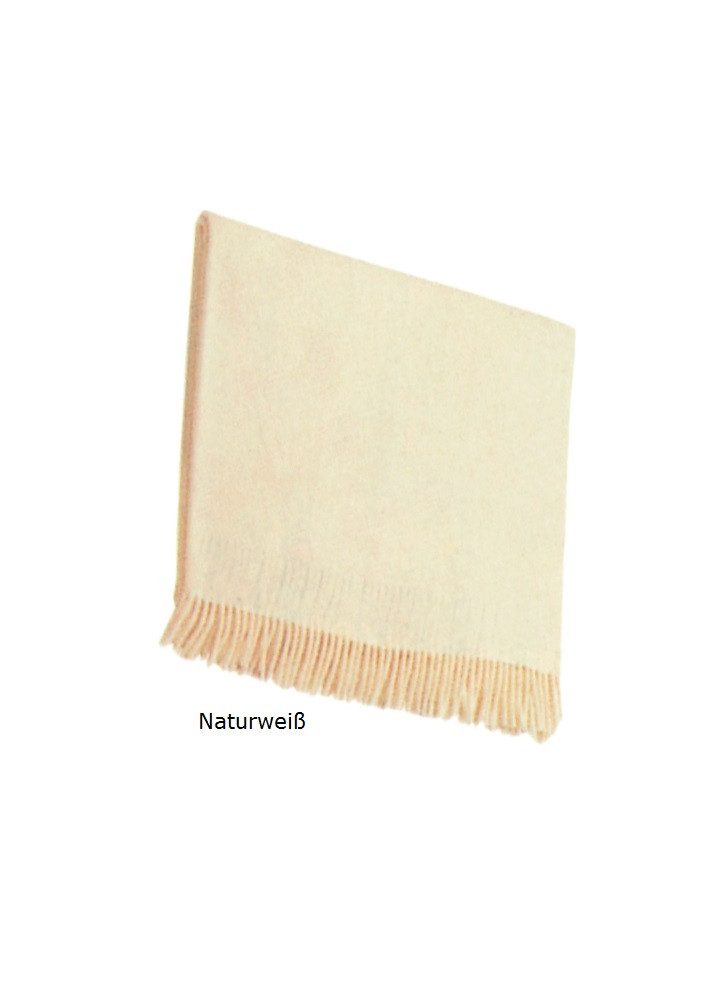 Wolldecke edle Wohndecke Wolldecke Biarritz 100% Cashmere Plaid mit Fransen, Steinbeck GmbH, 100% Cashmere mit Fransen