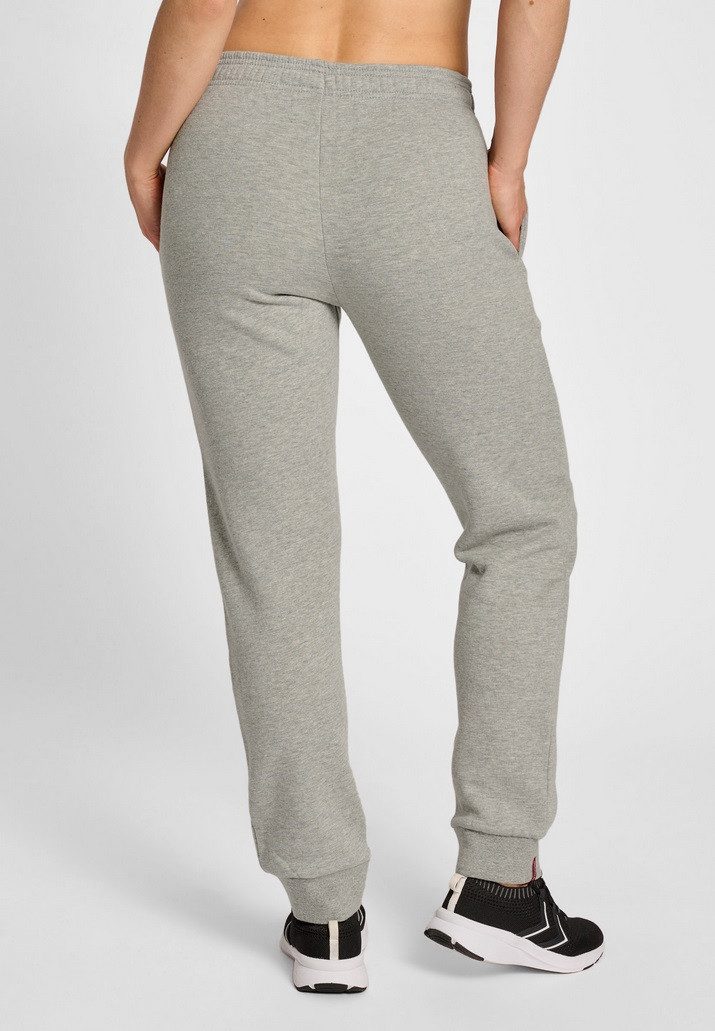 hummel Sweatpants Freizeithose hmlRED Basic (Baumwolle) grau Damen