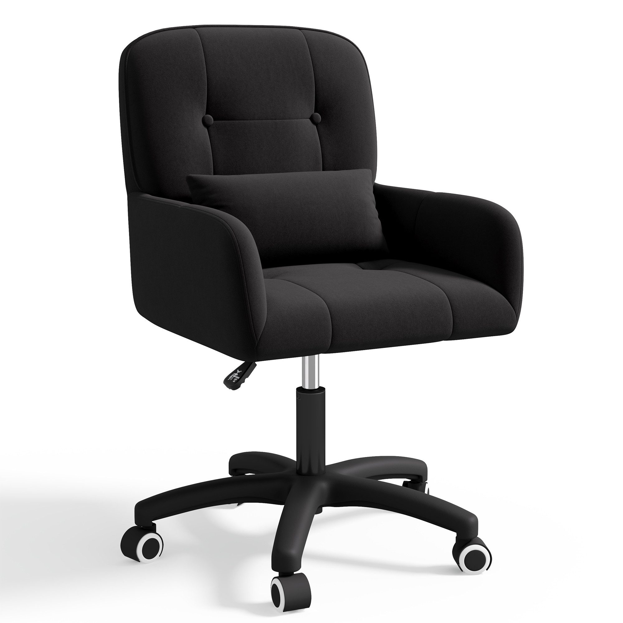 HawthyHome Bürostuhl 1er-Set, 360° Drehbarer, Samt, für Arbeitszimmer & Schlafzimmer (1 St), 360° Drehbarer, : Sitzhöhe 87-100 cm flexibel anpassbar