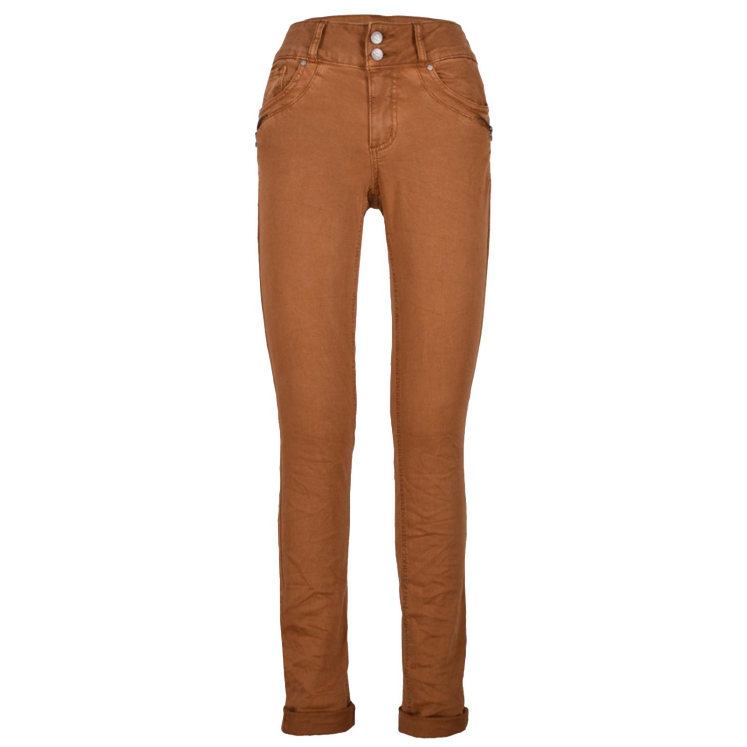 5-Pocket-Jeans Tummyless-Z Stretch Twill-cinnamon