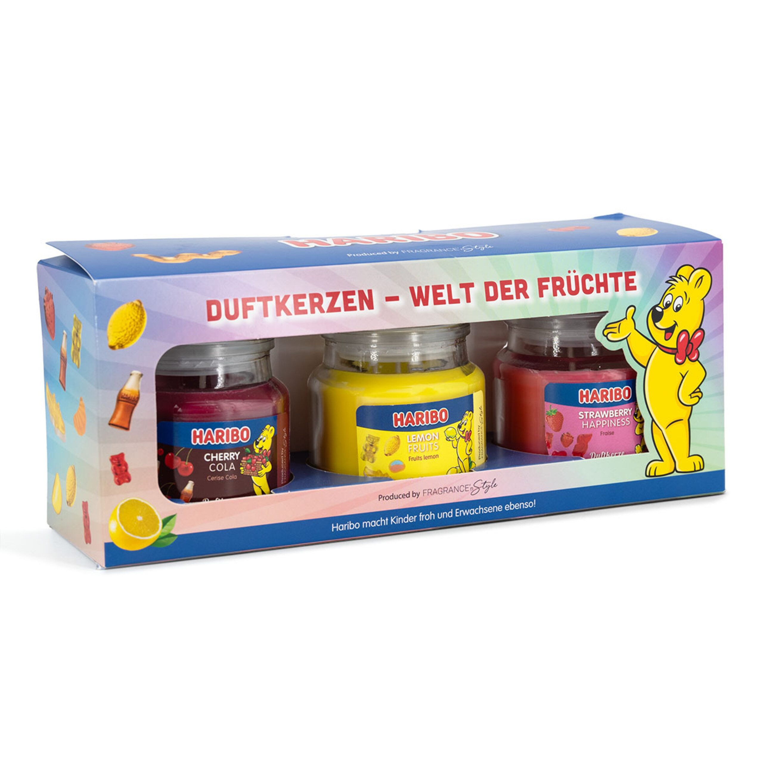 HARIBO Duftkerze Haribo™ Duftkerzen Geschenkset, Frucht günstig online kaufen