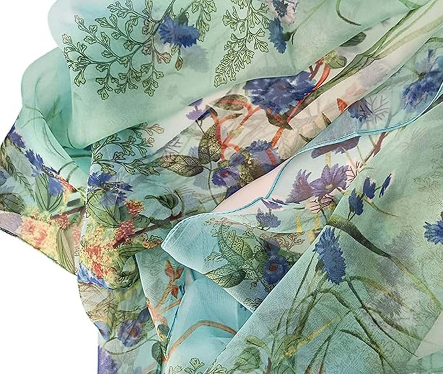 Zaewry Modeschal Georgette Chiffon Schal Damen Lange Schals – Bild 3 von 5