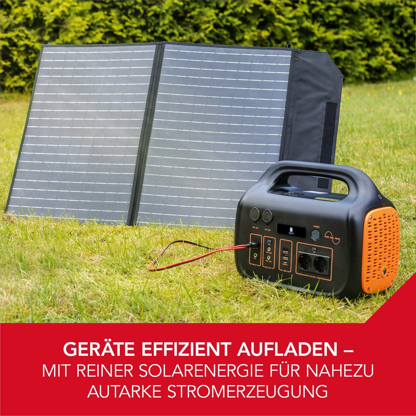 EASYmaxx Solarpanel faltbar - anthrazit - Solar Panel