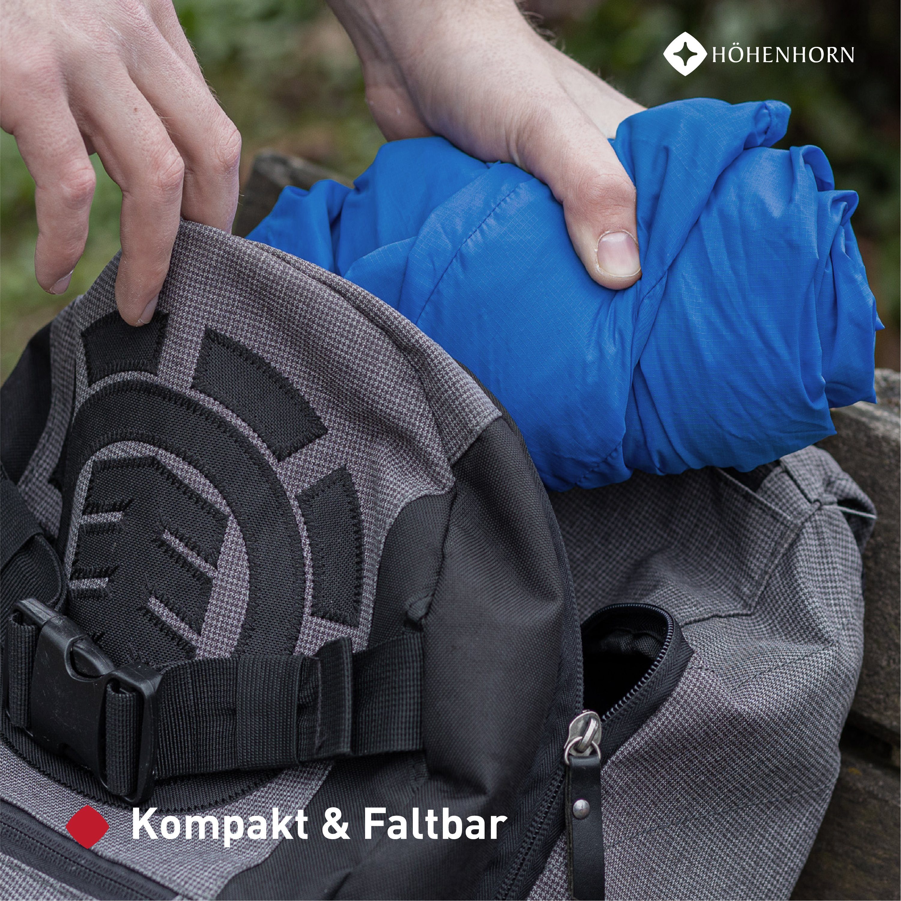 Höhenhorn Regenjacke Rigi Herren Regen Jacke für Männer Outdoor Freizeitjacke mit Kapuze leichtes Eigengewicht, Atmungsaktiv