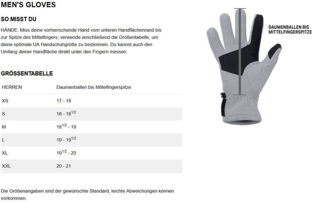 Under Armour® Lederhandschuhe Ua Halftime Gloves