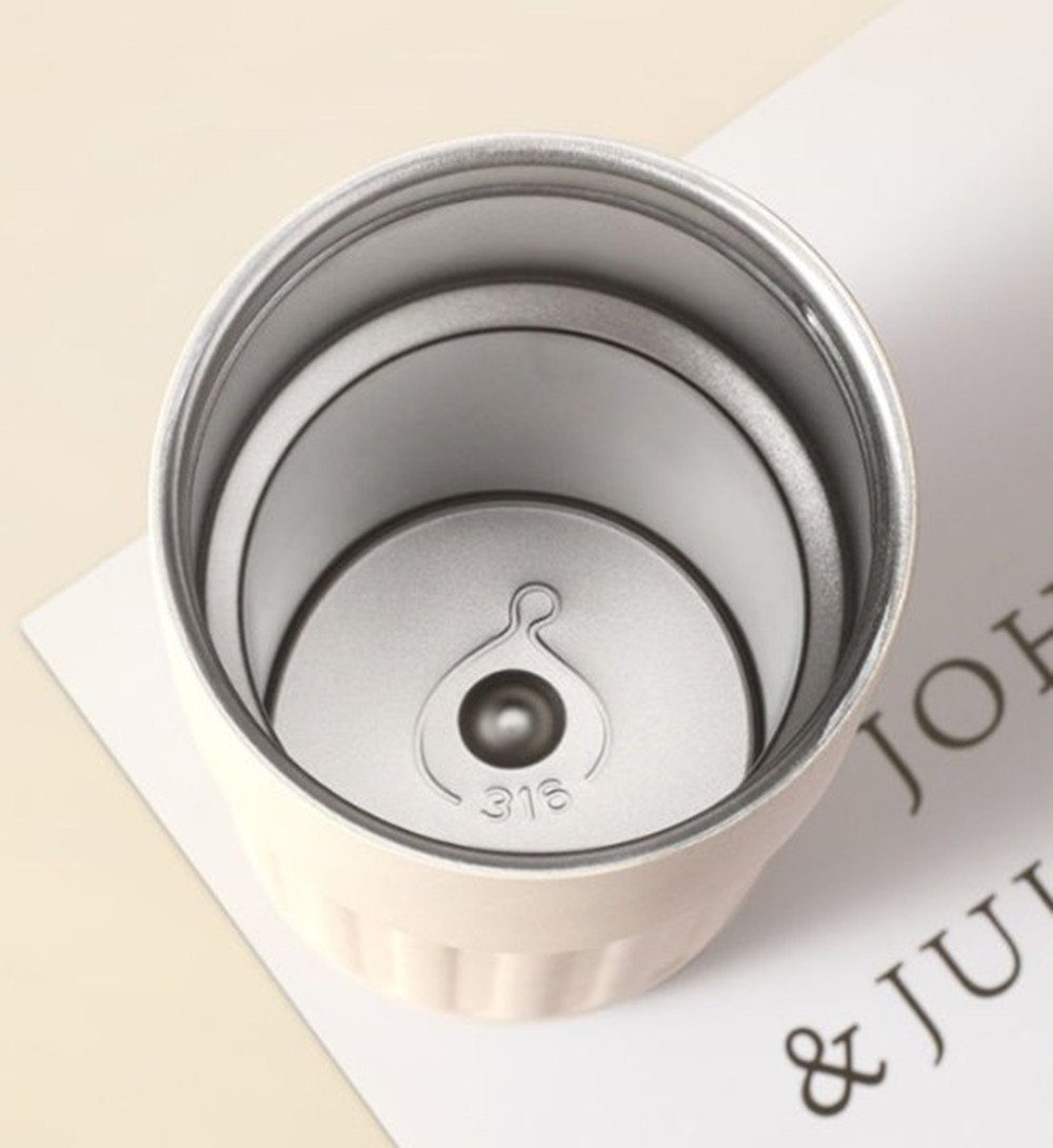 XDeer Thermobecher Kaffeebecher Digitalanzeige Thermosflaschen 450ml 316 Edelstahl Travel, Thermobecher auslaufsicher mit Deckel für Kaffee-to-go Becher