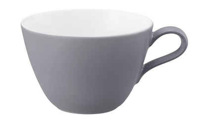 Seltmann Weiden Becher Seltmann Weiden L Fashion elegant grey Milchkaffeeobertasse 0,37l, Porzellan