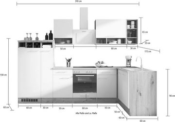 RESPEKTA Küche Hilde, Breite 310 cm, wechselseitig aufbaubar, exkl. Konfiguration für OTTO