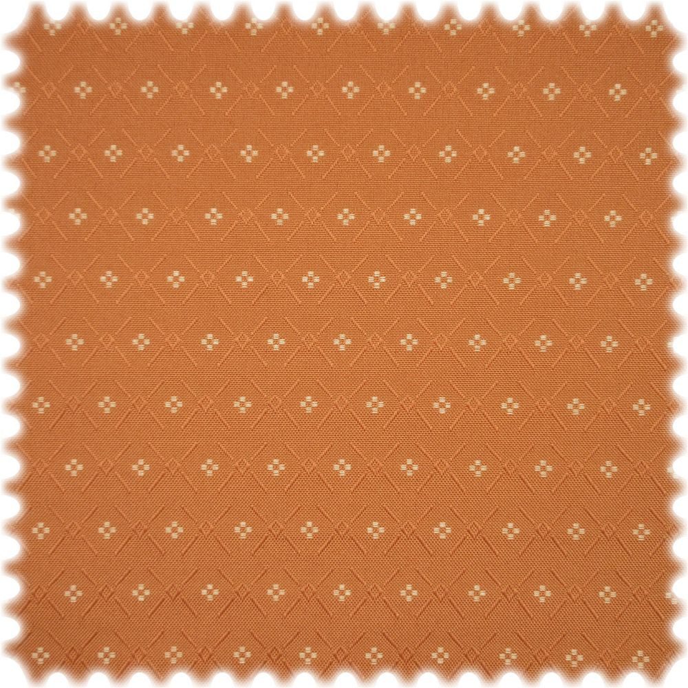 Heiro Stoff AKTION Jacquard Möbelstoff Kitzbühel Orange, Polsterstoff Meterware - Breite:140 cm