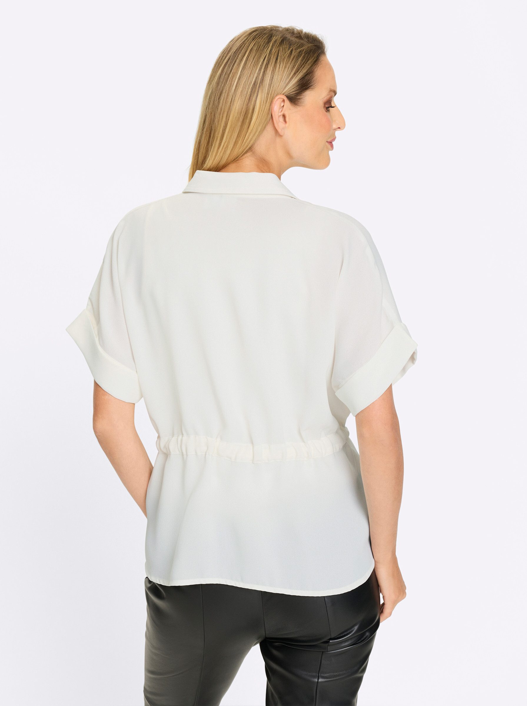 heine Klassische Bluse Crêpebluse .