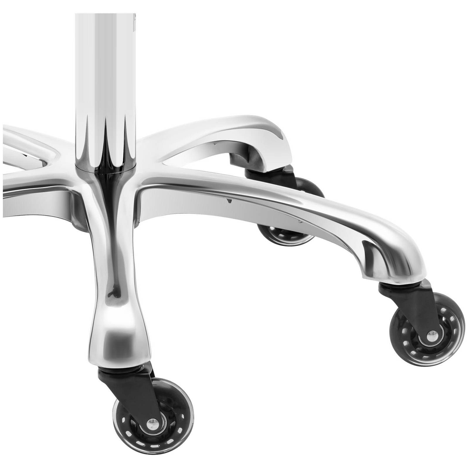 Physa Drehstuhl Sattelhocker YORK DARK GRAY ergonomischer Rollhocker höhenverstellbar, Dunkelgrau