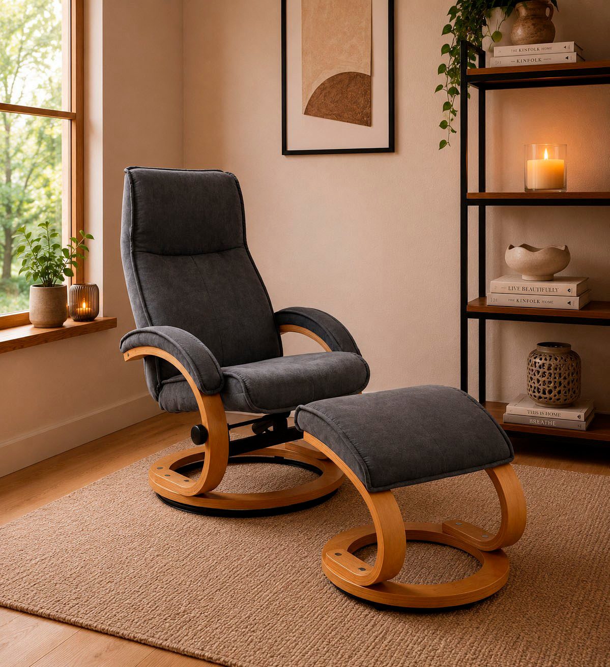 Home affaire Relaxsessel mit Hocker PARIS - OTTO. Verlässliche Qualität. (Set, 2-St., bestehend aus Sessel und Hocker), Relaxfunktion, Dreh- und Kippfunktion, Unser Dauertiefpreis