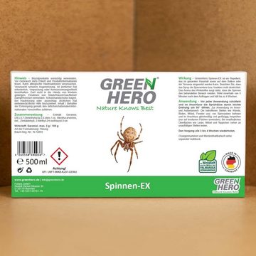 GreenHero Vergrämungsmittel Spinnen-Ex Spray zur Spinnenbekämpfung, 500 ml