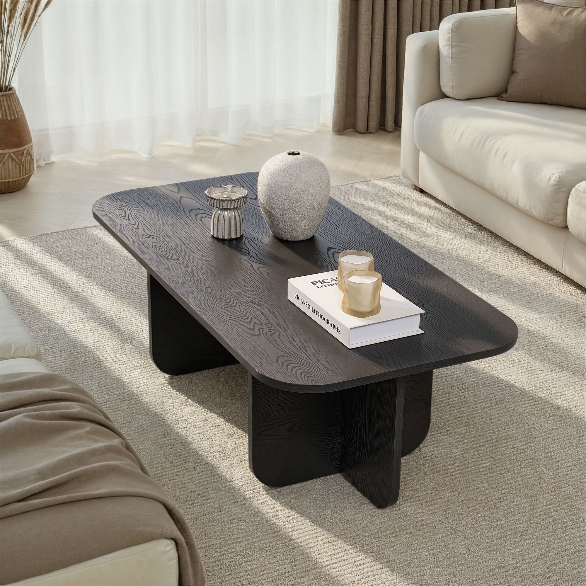 Skye Decor Couchtisch >>Akira<< (Packung, 1-St., 1 Rechteckige Couchtische), 5 Dekore zur Wahl, 120x60 cm Fläche,41,4 cm Höhe