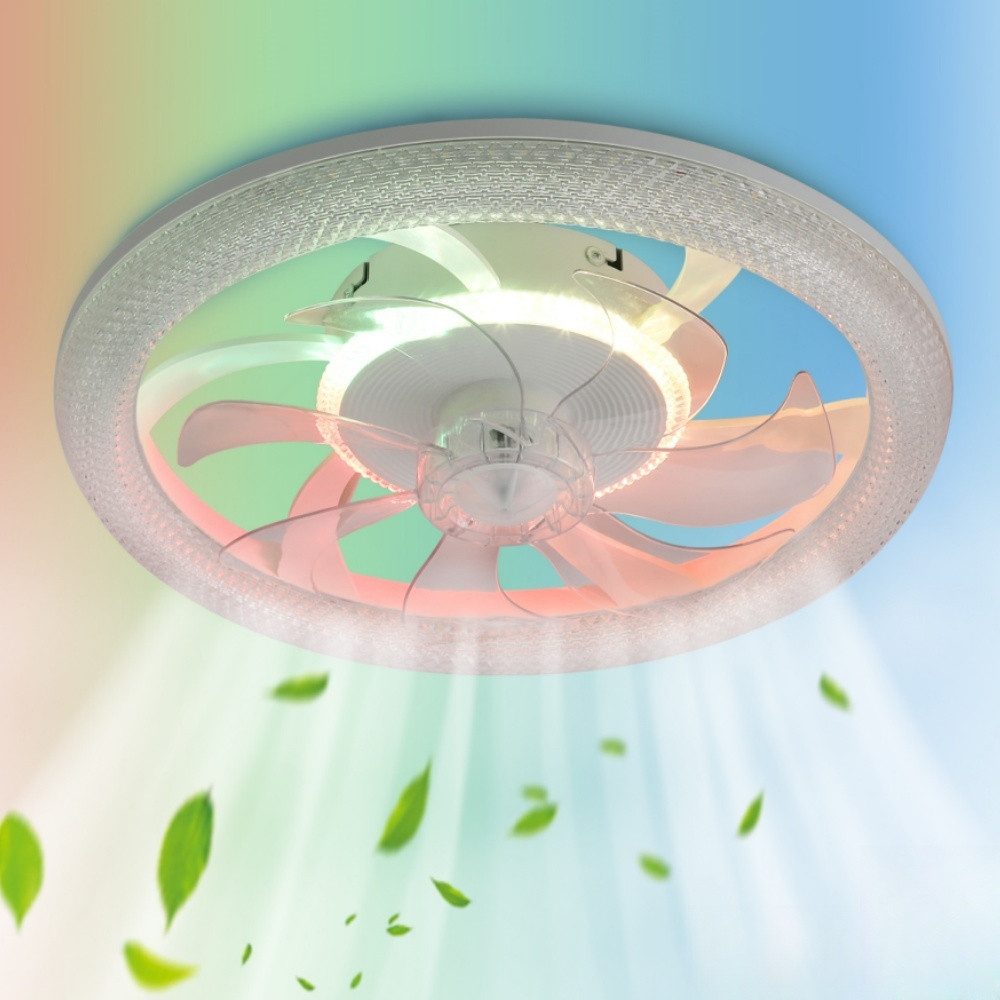 WILGOON Deckenleuchte Deckenventilator mit Beleuchtung, Music günstig online kaufen