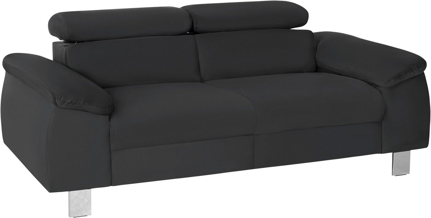 COTTA Polstergarnitur »Komaris«, (Set), Set: bestehend aus 2-Sitzer und Hocker, Sofa inklusive Kopfteilverstellung-HomeTrends