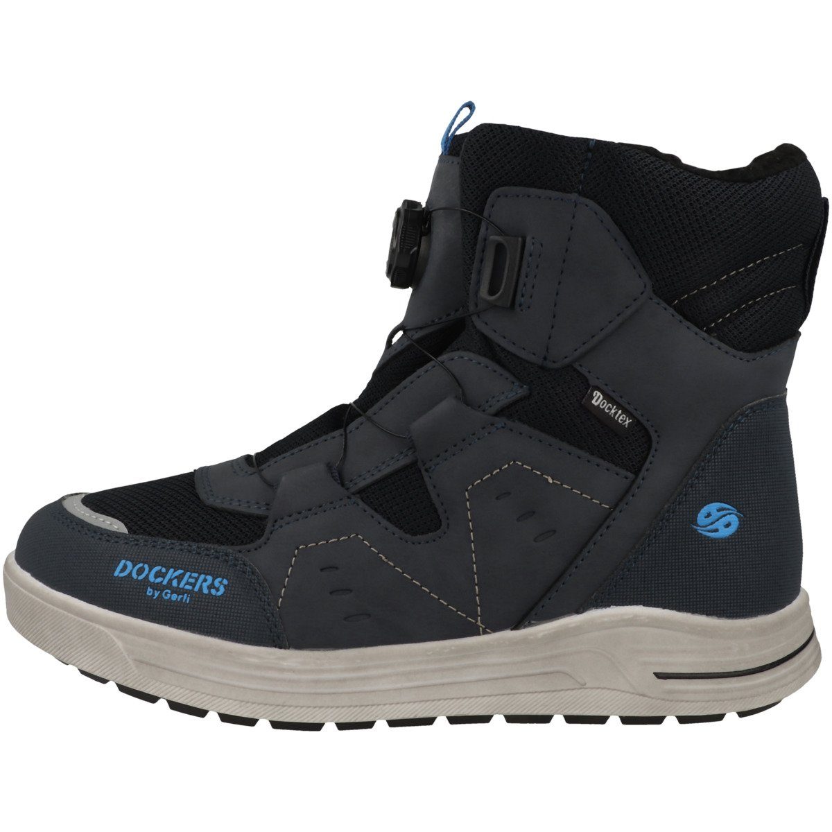 Winterstiefel blau 45RO710 Jungen Gerli Ferse Verstärkte Dockers by