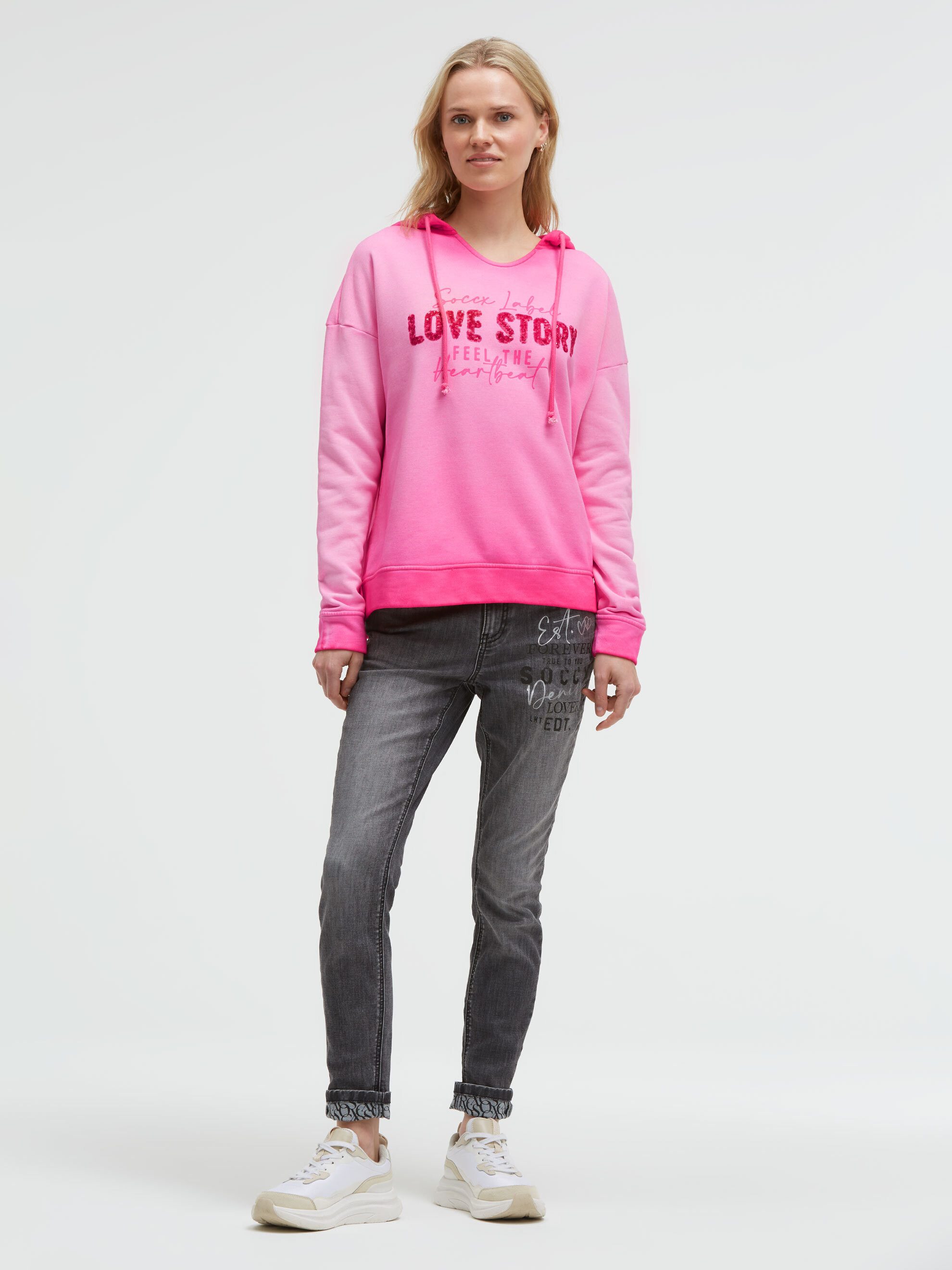 SOCCX Kapuzensweatshirt mit Pailletten – Bild 3 von 5