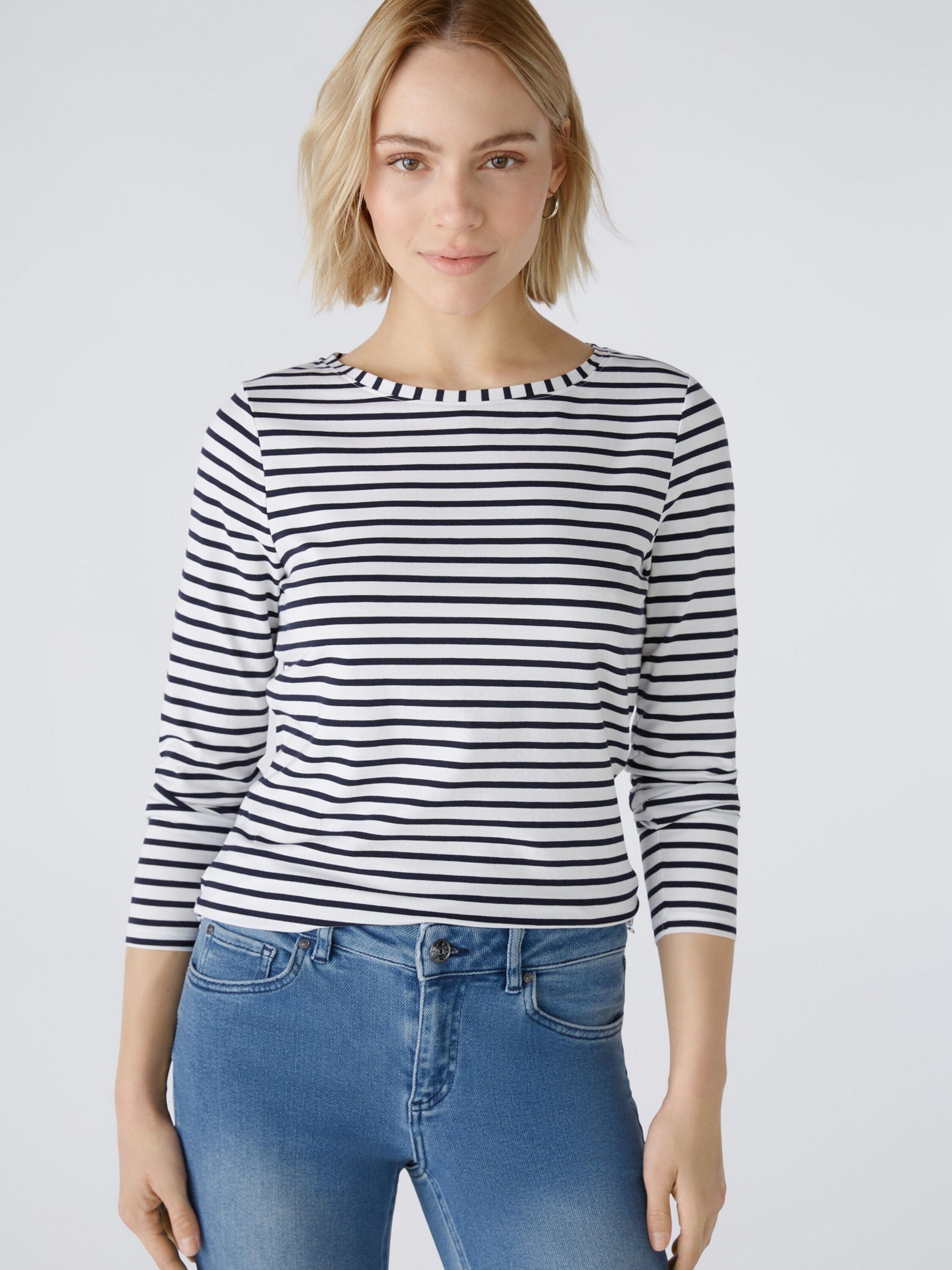 Oui Langarmshirt Sumiko (1-tlg) Plain/ohne Details