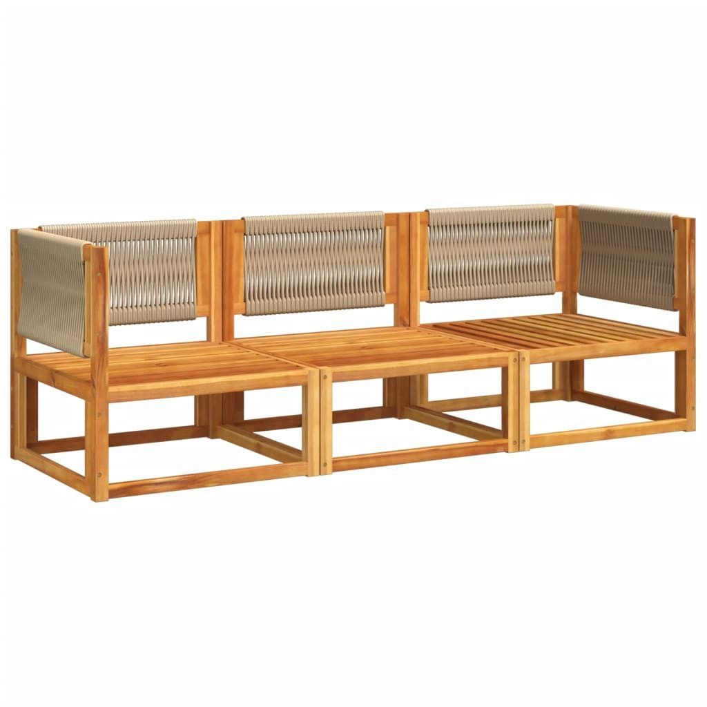vidaXL Loungesofa 3-tlg. Garten-Sofagarnitur mit Kissen günstig online kaufen