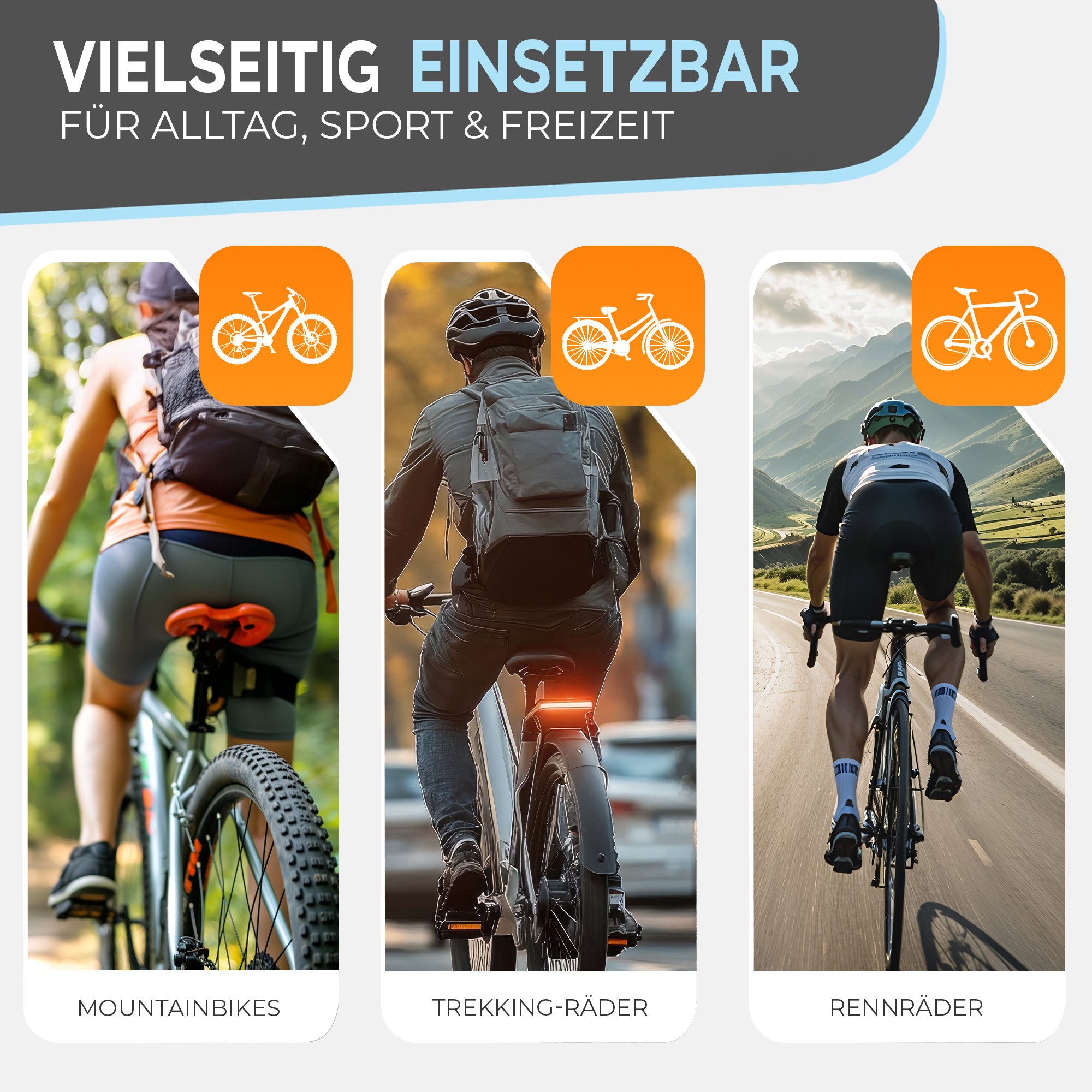 MIVELO Fahrradhandschuhe Herren & Damen gepolstert, Sommer Fahrrad Handschuh, atmungsaktiv mit An- und Ausziehhilfe