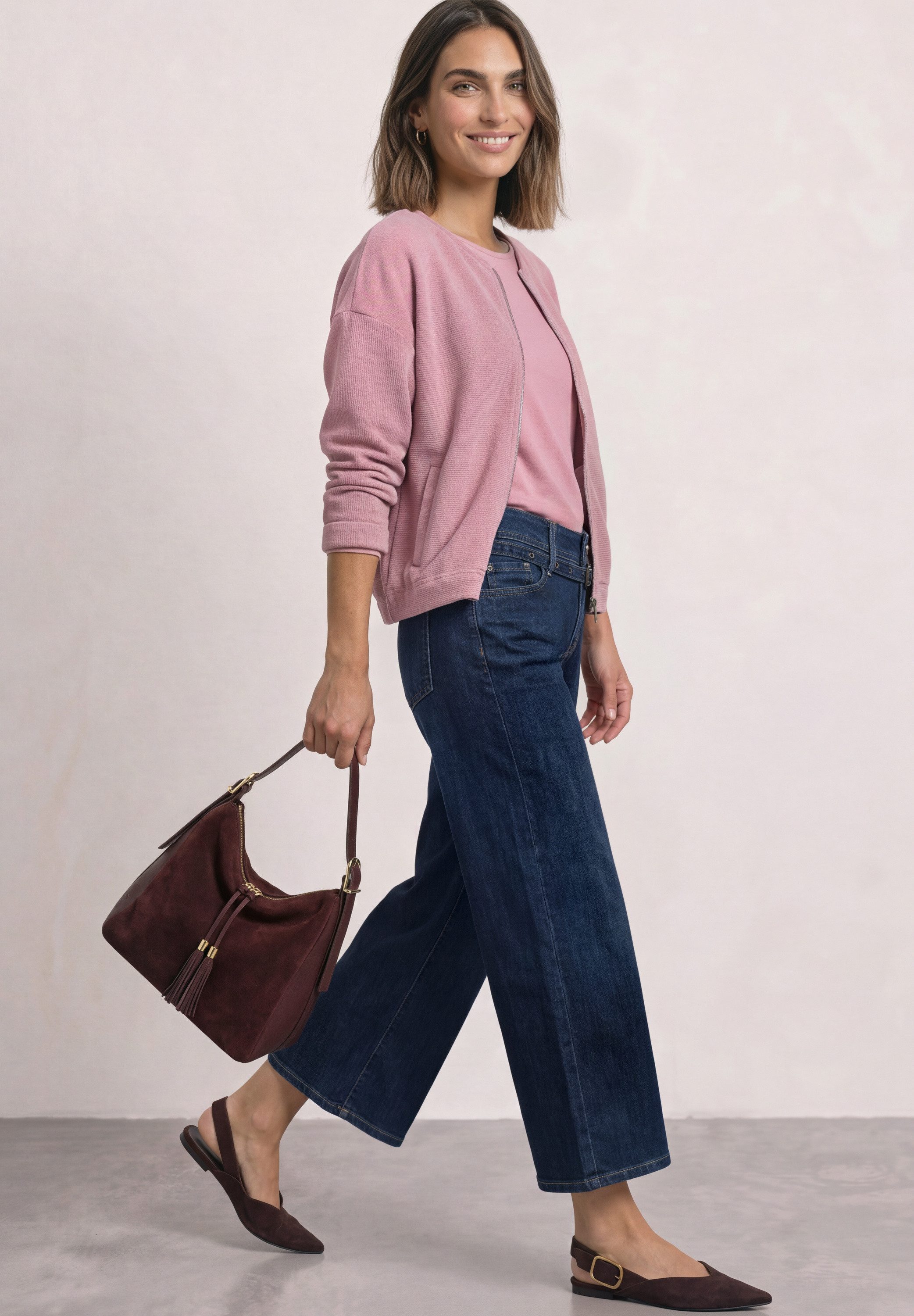 STREET ONE Cardigan in Cord-Optik